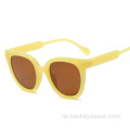 Europäische und amerikanische Trend Damen Sonnenbrille rundes Gesicht einfache Sonnenbrille Herren Net Red Street Shooting Ins Wind Sonnenbrille s2
